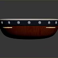 Traditional Tambourine With White Drumhead Black Rim Silver Rivets And Golden Jingles