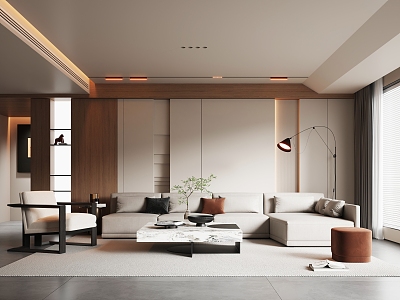 modern living room model