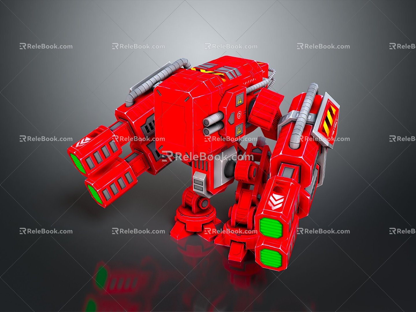 Mech Warrior Mech Soldier Machine Battlearm Mechanical Battlearm Machine Fighter Robot 3d model