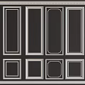 Elegant Gypsum Molding Wall Decorations With Modern Frame Design For Interior
