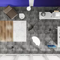 Modern Studio Recording Studio 3d model