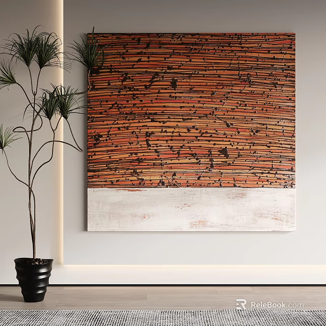 Modern Open Kitchen Interior Design With Island Counter And Appliances 3d model