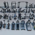 Fitness Equipment Collection Including Treadmills Weight Benches Dumbbells And Exercise Machines For Home Gym