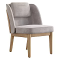 Sleek Modern Accent Chair With Black Velvet Upholstery And Wooden Legs