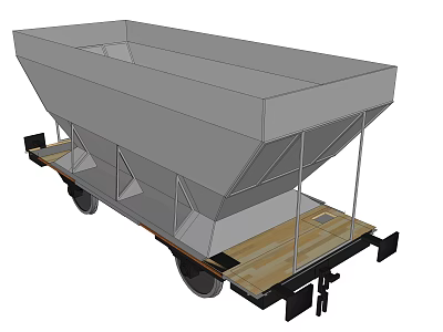 modern hopper car 3d model modern hopper car 3d model