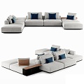 Poliform multi-person sofa 3d model