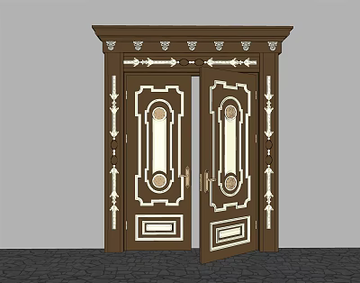 French Gate 3d model