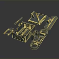 Gray Plastic Household Items Parts For Home Assembly And Repair Components