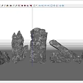 Rock Stone Block Landscape Stone 3d model