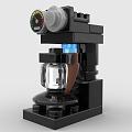 LEGO toy blocks coffee maker coffee pot American coffee 3d model