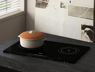 Modern Induction Cooker Inlaid Induction Cooker 3d model