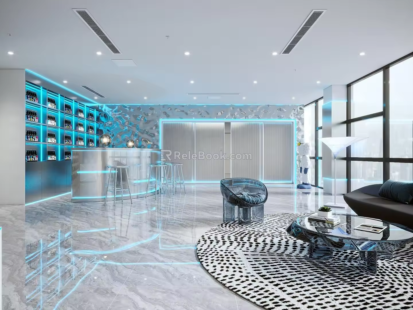 Modern Hall Brain Group Multi-function Room 3d model