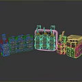 Military Weapons Ammunition Storage Cases With Camouflage Finish And Stacked Arrangement Design