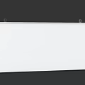 Wall Mounted Whiteboard With Metal Frame And Date Written On Surface
