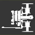 Futuristic Sci Fi Mechanical Device With Metallic Perforated Structure And Complex Components