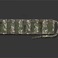 Tactical Camouflage Storage Box Design With Red Emblem And Straps