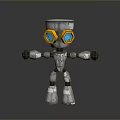 Robot Assistant Small Robot Butler Robot Butler Figure Game Figure 3d model