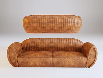 modern double sofa 3d model