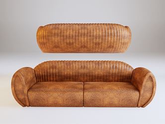 modern double sofa 3d model