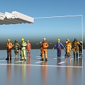 Rescue figures 3d model