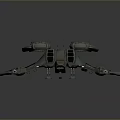 Futuristic Sci fi Mechanical Device With Metallic Structure Blue Glowing Components And Detailed Mechanical Arms