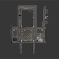 Industrial Equipment With Multi level Metal Framework Platforms And Control Panels