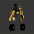 Industrial Robot Single Wheel Robot Double Wheel Robot Robot Robot Assistant Small Robot 3d model