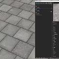 Square Tile Floor Tile Square Pavement Ground 3d model