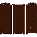 Traditional Chinese Wooden Buddhist Shrine Cabinets With Carved Details And Storage Shelves