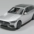 Silver Modern Wagon Car With Sleek Exterior Design Alloy Wheels And Front Grille