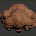 Brown Stuffed Teddy Bear With Stitched Details Sitting On Dark Background