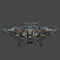 Weapon class spaceship 3d model
