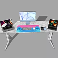 Modern Computer Workstation Setup With Desktop Monitor Laptops Keyboard Mouse And Smartphone