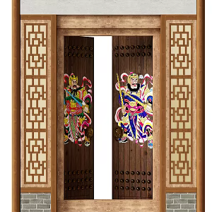 Chinese Gate 3d model