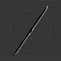 Modern Black Electronic Tablet With Large Black Screen On Gray Background