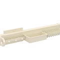 Wall Mounted Multi Hook Hanger With Storage Tray For Bathroom Kitchen