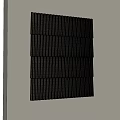 Modern Beige Wall Panel Design With Vertical Stripe Pattern And Wooden Texture 3d model