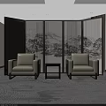 Premium New Chinese Style Reception Hall Comfortable Leisure Sofa Combination for Formal Business Guests