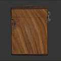 Elegant Solid Wooden Storage Box With Square Design Top Opening And Metal Accent