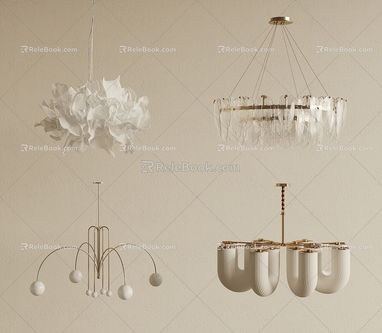 French Cream Chandelier model