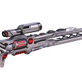 Science Fiction Gun Pistol Cyberpunk Gun Gun Game Gun Low Face Number Low Model Simple Model Game Sub-era Movie and TV Level Super Realistic High Precision 3d model