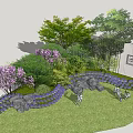 Modern Tree Plant Configuration 3d model