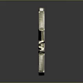 Metallic Key With Engraved Chateau Thierry Text And Shiny Detailed Surface
