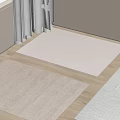 Modern Simple Carpet Square Carpet Square Carpet Fabric 3d model