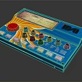 Blue IRA Electronic Control Panel With Multiple Knobs Red Button And Screen