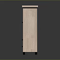Light Wooden Wardrobe With Double Doors Two Drawers And Sturdy Legs Simple Design