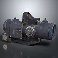 Military Weapon Tactical Scope With Metal Construction And Optical Adjustment Knobs