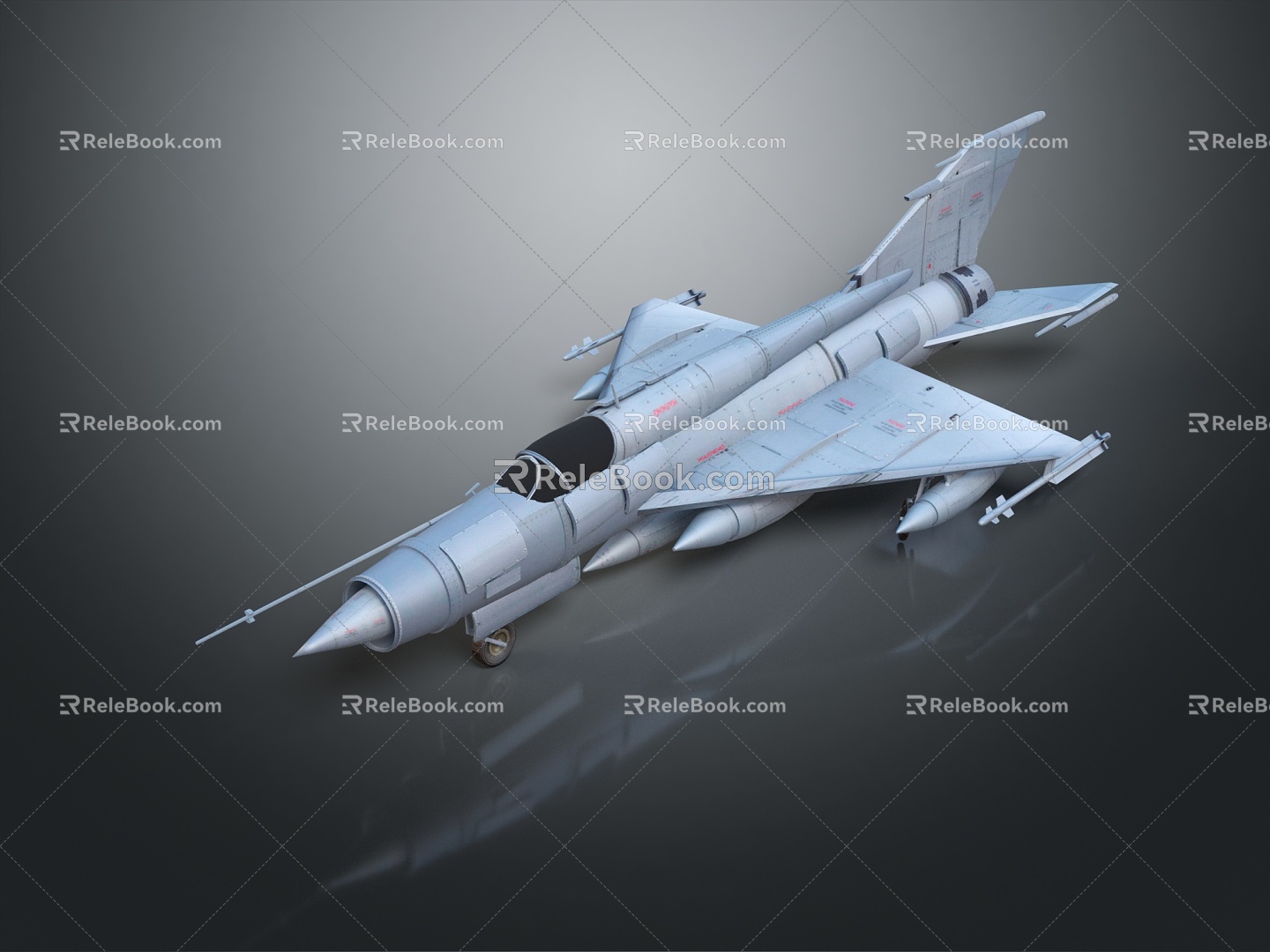 Modern fighter MiG model