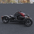 Modern Motorcycle Bombardier Ryke Spiderman Three-wheeled Motorcycle 3d model