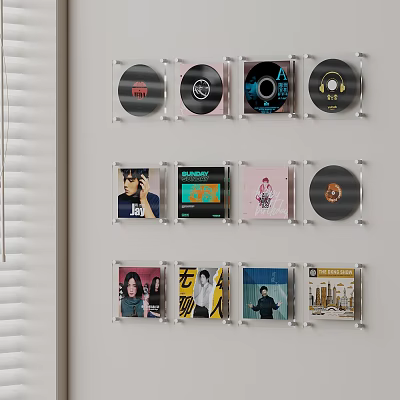 08 Records Modern Disc Records 3d model 08 Records Modern Disc Records 3d model